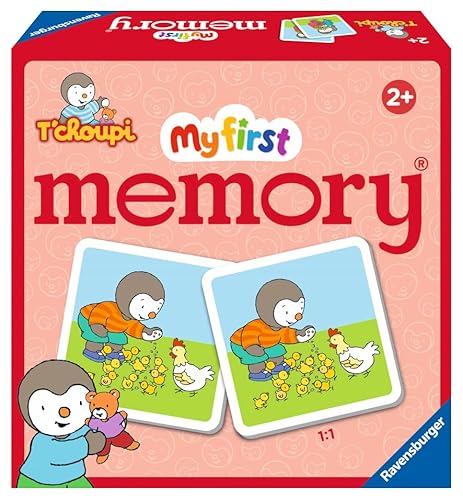 Ravensburger - Lernspiel - My First Memory® - T'Choupi - EIN erstes Lernspiel, das Beobachtung, Vereinigung und Auswendiglernen mischt - ab 2 Jahren - 22464 von Ravensburger