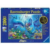 Puzzle Ravensburger Leuchtendes Unterwasserparadies 200 Teile XXL Color Starline Sonderserie 100/20 von Ravensburger