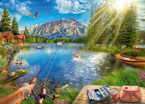 Ravensburger Life at The Lake 1000 Teile Puzzle für Erwachsene - 12000877 - Handwerkswerkzeuge, Made in Germany, jedes Teil zusammen von Ravensburger