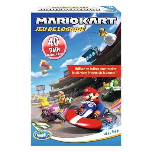 Ravensburger - Logikspiele – Thinkfun – Mario Kart – 40 Herausforderungen – 1 Spieler ab 8 Jahren – Reiseversion – 76606 – französische Version von Ravensburger