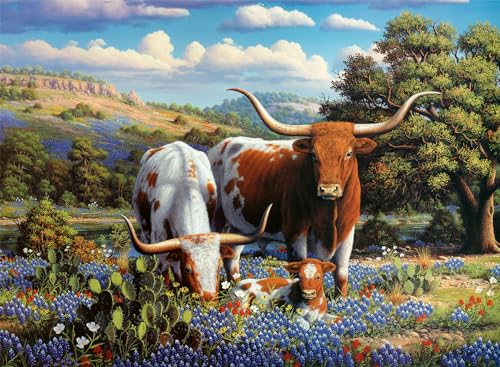 Ravensburger Loving Longhorns 500 Teile Puzzle für Erwachsene - 12000826 - Handwerkswerkzeuge, Made in Germany, jedes Teil passt perfekt zusammen von Ravensburger