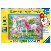 Puzzle Ravensburger Magische Einhörner 100 Teile XXL Colouring Booklet von Ravensburger