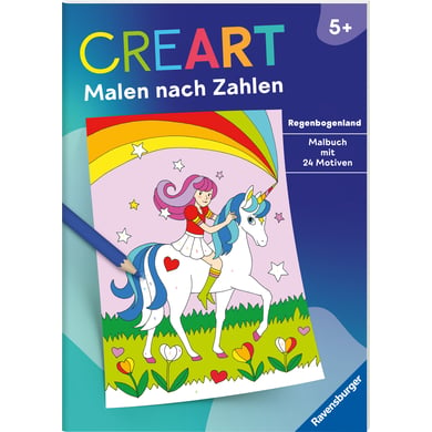 Ravensburger Malbuch CreArt Malen nach Zahlen - Regenbogenland von Ravensburger