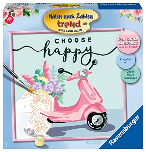 Ravensburger Malen nach Zahlen 20068 – Choose Happy – ab 12 Jahren von Ravensburger