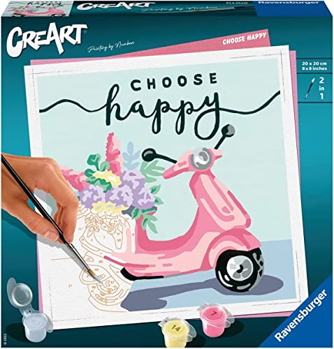 Ravensburger CreArt - Malen nach Zahlen 20125 - Choose Happy - ab 12 Jahren von Ravensburger