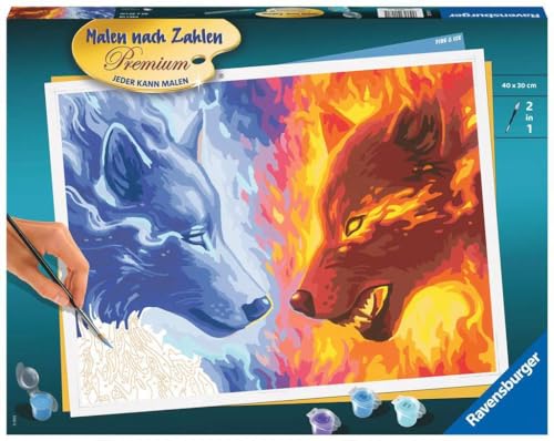 Ravensburger Malen nach Zahlen 20181 – Fire & Ice – ab 14 Jahren von Ravensburger