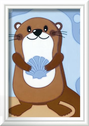 Ravensburger CreArt 20291 - Fröhlicher Otter - Malen nach Zahlen für Kinder ab 7 Jahre - Ostergeschenke Kinder 7 Jahre von Ravensburger