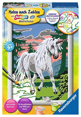 Ravensburger Malen nach Zahlen 27782 -Einhorn - Für Kinder ab 7 Jahren von Ravensburger