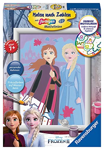 Ravensburger CreArt 28485 Disney Frozen Nummer 28485-Schwesternliebe-Malen nach Zahlen Kinder ab 7 Jahre von Ravensburger