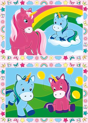 Ravensburger CreArt 28510 - Zauberhafte Einhörner - Malen nach Zahlen Einhorn für Kinder 5-7 Jahre, Einhorn Geschenke für Mädchen und Jungen - Ostergeschenke für Kinder, Osterdeko selber basteln von Ravensburger