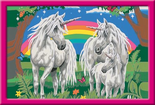 Ravensburger CreArt 28908 - Fabelhafte Einhornwelt - Malen nach Zahlen Delfine für Kinder ab 9 Jahre - Ostergeschenke Kinder 9 Jahre von Ravensburger