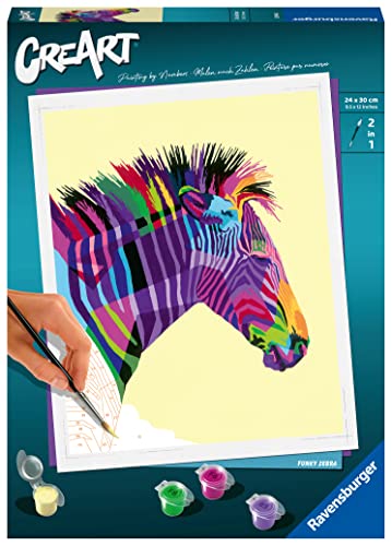 Ravensburger CreArt - Malen nach Zahlen 28994 Funky Zebra ab 12 Jahren von Ravensburger