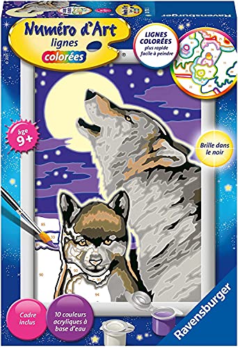 Ravensburger - Malen nach Zahlen klein - Wolfskri - Kreativset - Acrylmalerei-Set - Entspannung - Kinder ab 9 Jahren - 28792 von Ravensburger