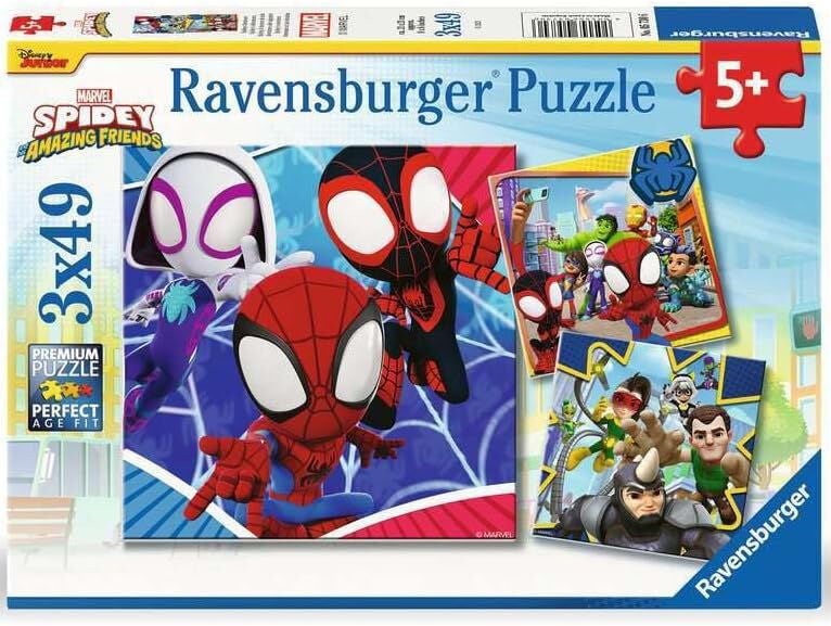 Ravensburger Marvel Spidey and His Amazing Friends Puzzles 3x49 Teile von Ravensburger