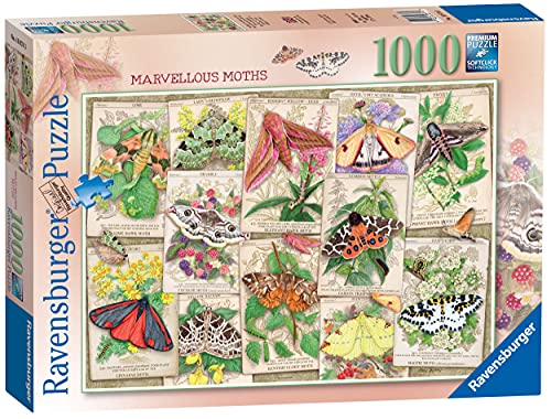 Ravensburger Marvellous Moths Puzzle für Erwachsene und Kinder ab 12 Jahren, Tiere und Insekten, 1000 Teile von Ravensburger