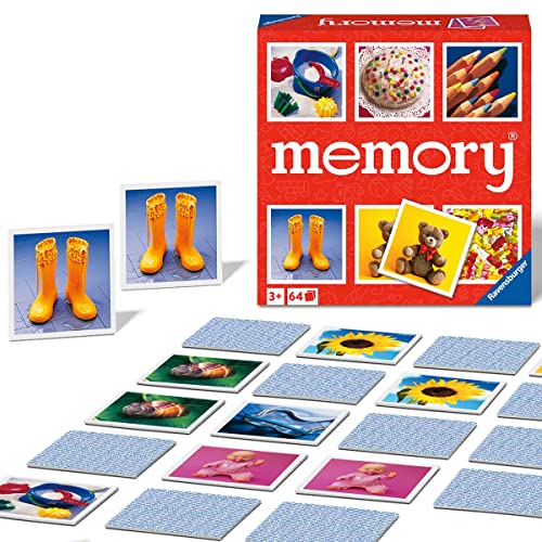 Ravensburger Spiele - 20880 - Junior Memory®, der Spieleklassiker für die ganze Familie, Merkspiel für 2-8 Spieler ab 3 Jahren, tolles von Ravensburger