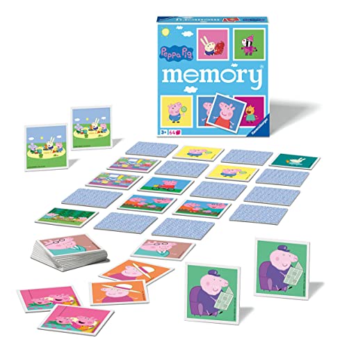 Ravensburger - 20886 - Peppa Pig memory, der Spieleklassiker für alle Fans der TV-Serie Peppa Pig, Merkspiel für 2-8 Spieler ab 3 Jahren von Ravensburger