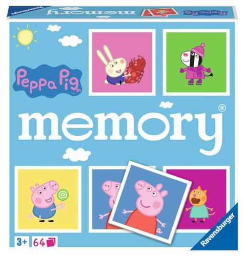 Ravensburger - 20886 - Peppa Pig memory, der Spieleklassiker für alle Fans der TV-Serie Peppa Pig, Merkspiel für 2-8 Spieler ab 3 Jahren von Ravensburger