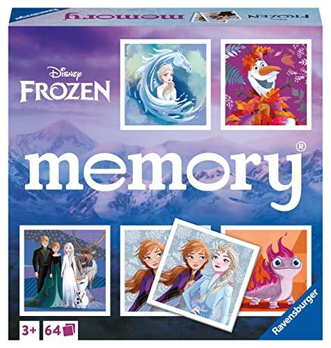 Ravensburger - 20890 - Disney Frozen Memory®, der Spieleklassiker für alle Frozen Fans, Merkspiel für 2-8 Spieler ab 3 Jahren von Ravensburger