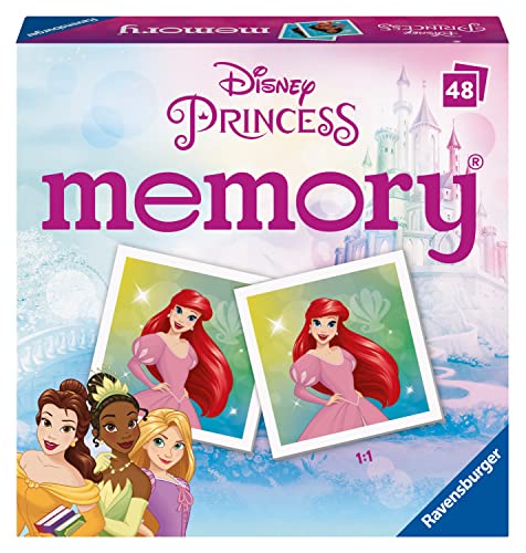 Ravensburger Memory Disney Princess Mini-Erinnerungsspiel, passende Bildpaare Finden, für Kinder ab 3 Jahren, pädagogisches Kleinkinder-Spielzeug von Ravensburger