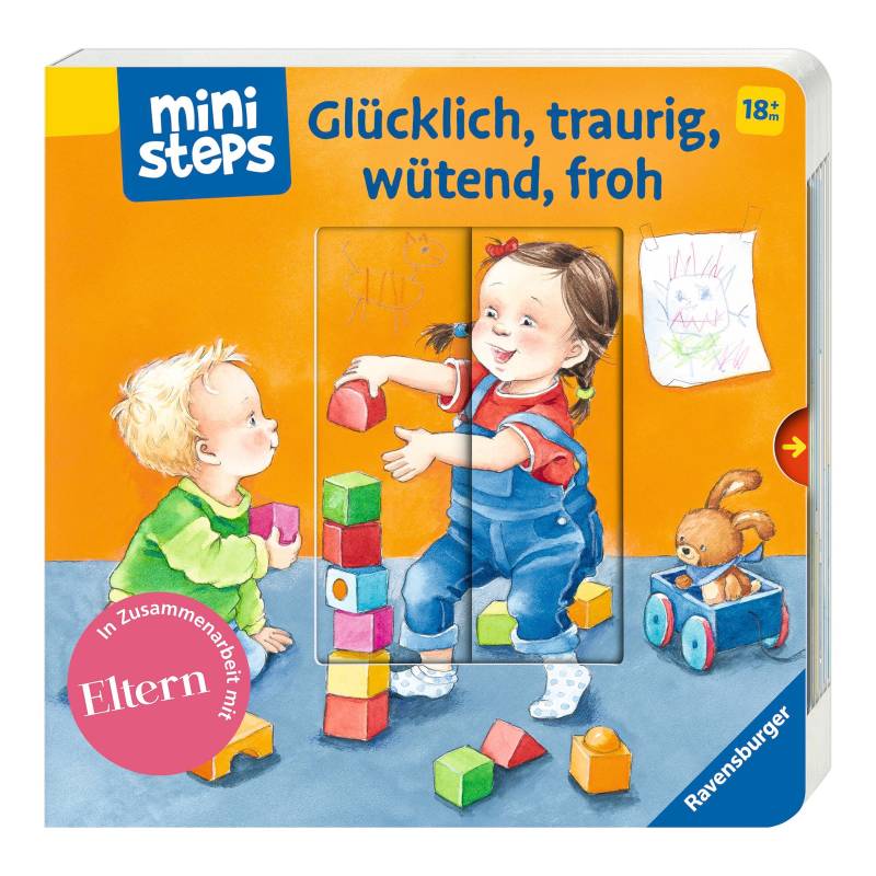 Ravensburger Ministeps Pappbilderbuch Glücklich, traurig, wütend, froh von Ravensburger