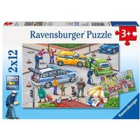 Puzzle Ravensburger Mit Blaulicht unterwegs 2 X 12 Teile von Ravensburger