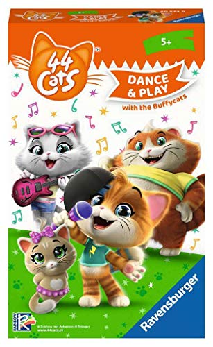 Ravensburger Mitbringspiele 20573 - 44 Cats: Sing and Dance with The Buffycats – EIN Such- und Bewegungsspiel für Fans ab 5 Jahren von Ravensburger