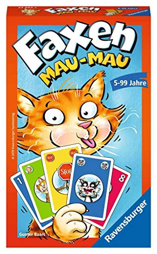 Ravensburger Mitbringspiele 23462 - Faxen Mau-Mau, Kartenspiel ab 5 Jahren von Ravensburger