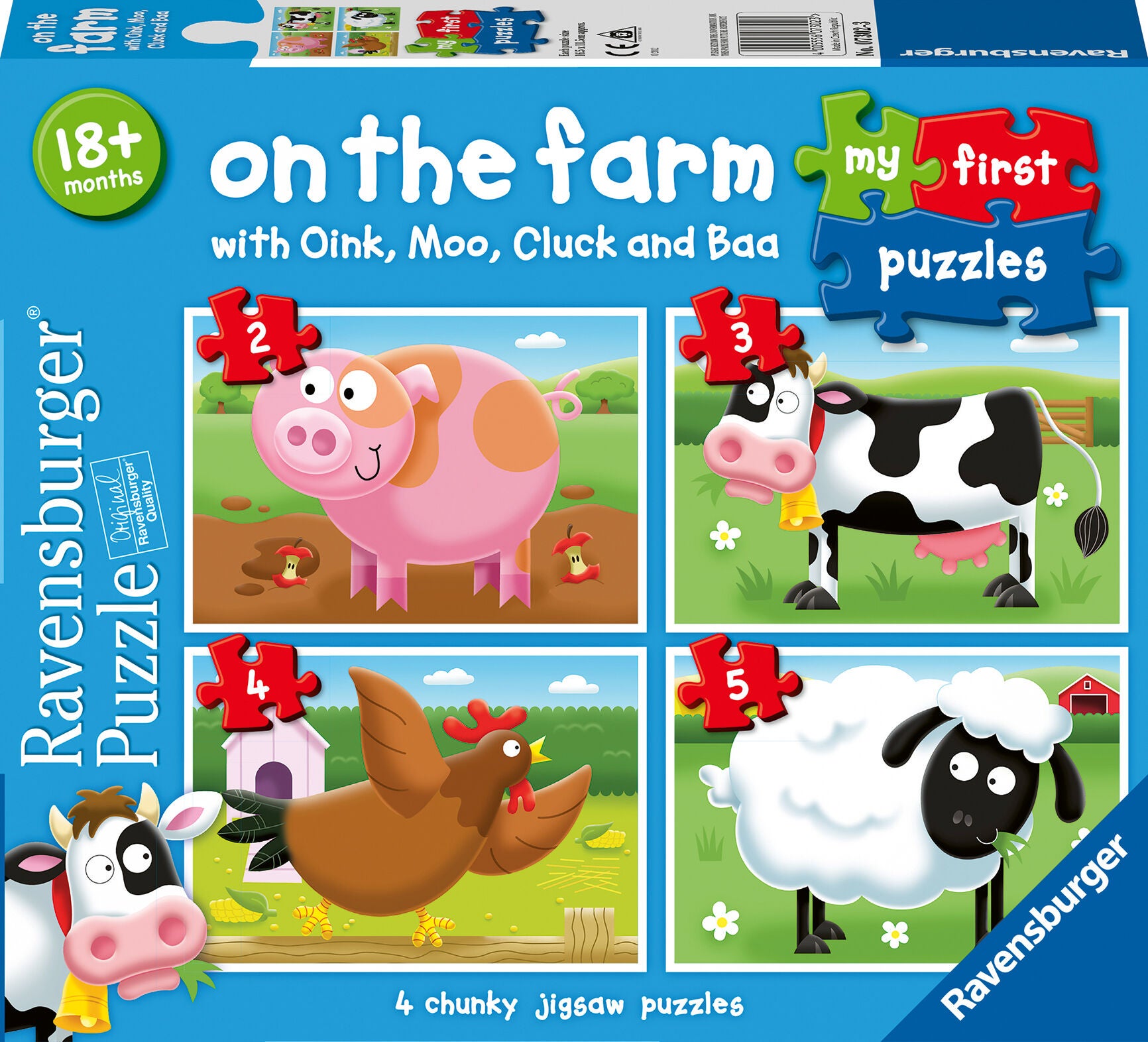 Ravensburger My First Puzzles On the Farm Puzzles 4-in-1 von Ravensburger