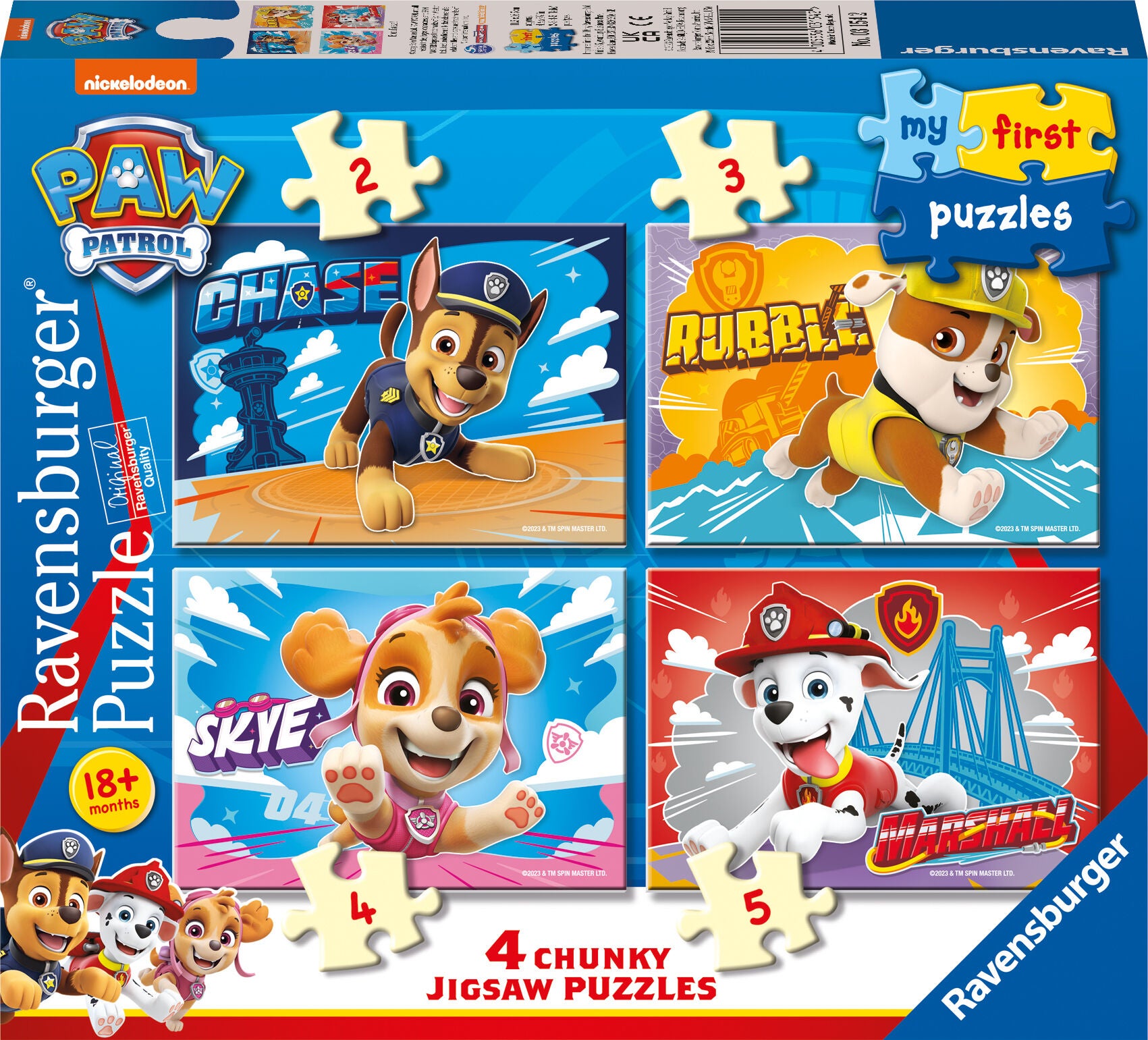 Ravensburger My First Puzzles Paw Patrol Puzzles 4-in-1 von Ravensburger