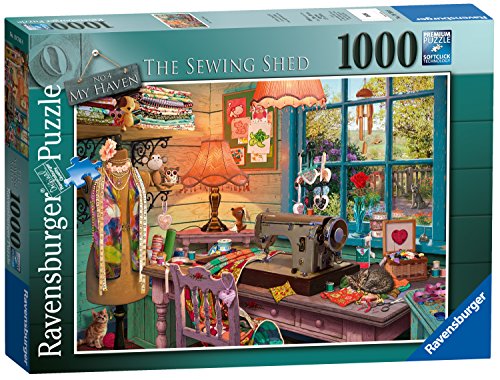 Ravensburger Puzzle 1000 Teile - The Sewing Shed(Haven No2)1000p von Ravensburger