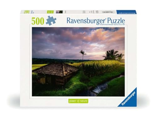 Ravensburger Puzzle 12000642 - Nature Edition, Reisfelder im Norden von Bali - 500 Teile Puzzle für Erwachsene und Kinder ab 12 Jahren, Puzzle mit Landschaft und Natur von Ravensburger