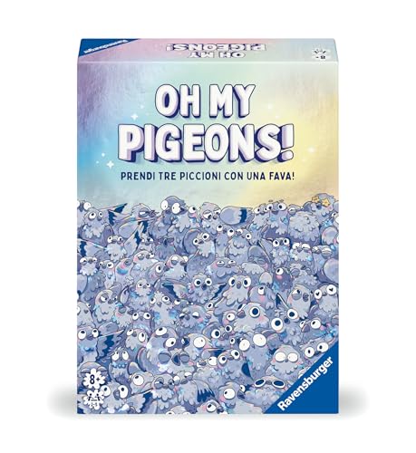 Ravensburger - Oh My Pigeons!, Kartenspiel für die ganze Familie, 2-5 Spieler, Geschenkidee für Jungen und Kinder ab 8 Jahren, italienische Ausgabe von Ravensburger