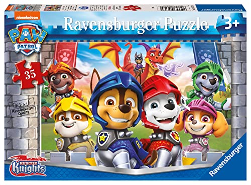 Ravensburger Paw Patrol Knights & Dragons 35 Piece Jigsaw Puzzle for Kids Age 3 Years Up - Educational Toddler Toys von Ravensburger