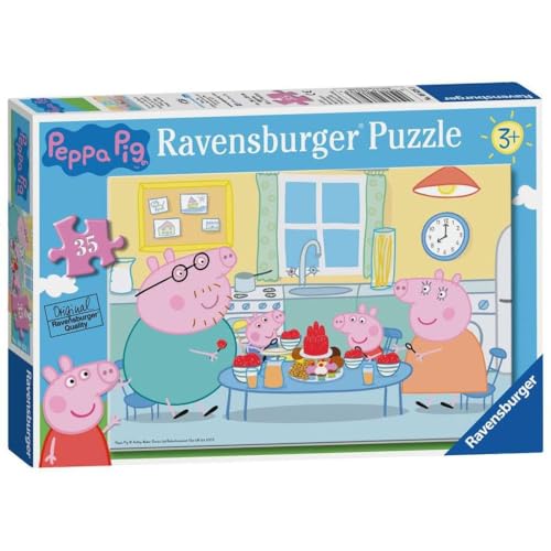 Ravensburger 8628 Peppa Pig Wutz Family Time 35-teiliges Puzzle für Kinder ab 3 Jahren, Mehrfarbig, 26,4 x 18,1 x 0,2 cm von Ravensburger