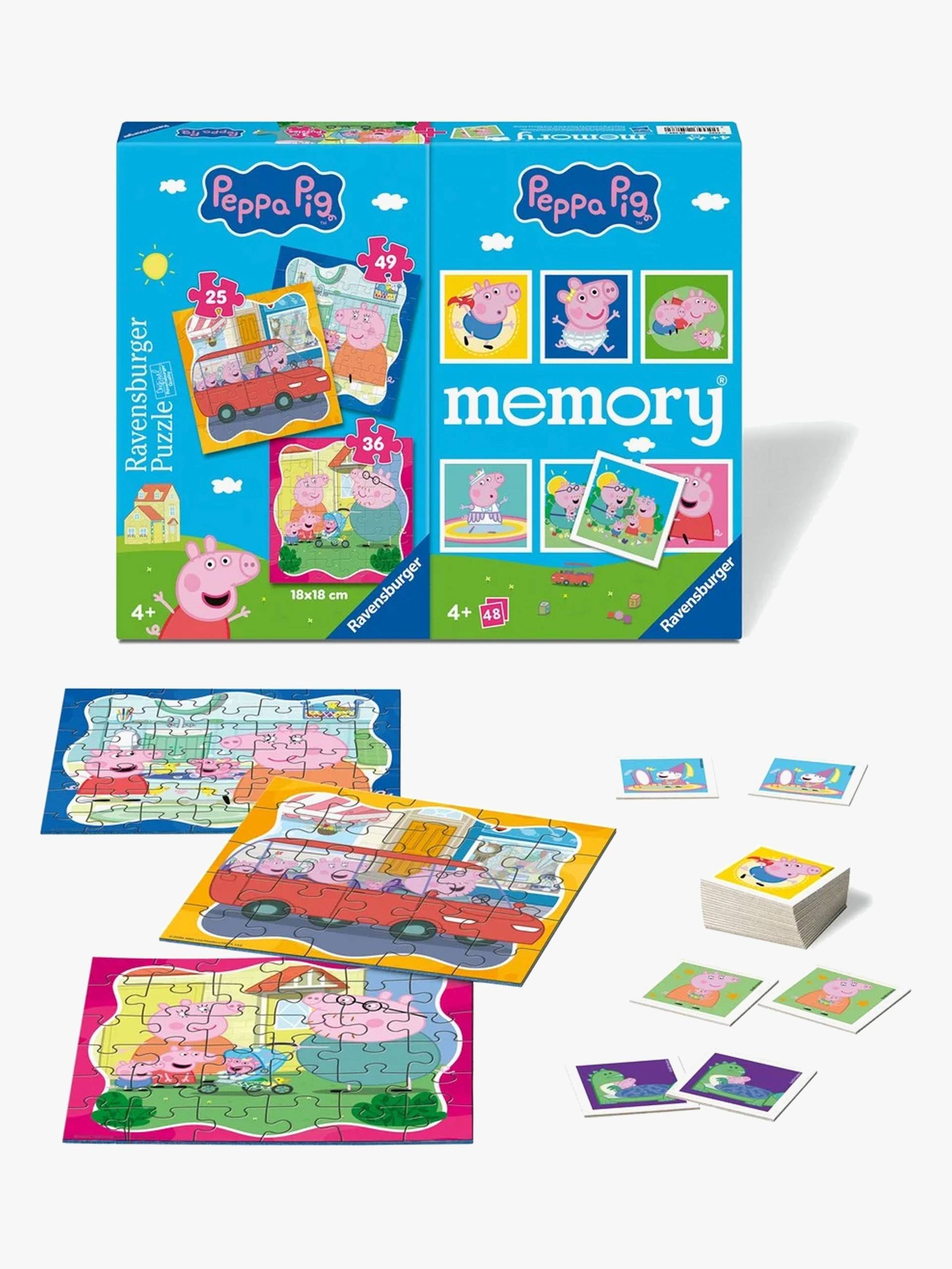 Ravensburger Peppa Wutz Puzzle 3-in-1 + Memospiel Ravensburger Peppa Wutz Puzzle 3-in-1 + Memospiel von Ravensburger