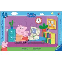 Rahmenpuzzle Ravensburger PP: Peppa am Computer 15 Teile von Ravensburger