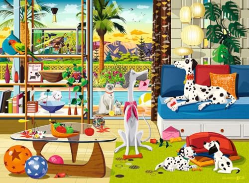 Ravensburger Pets of Palm Springs 500 Teile Puzzle | Einzigartiges Teiledesign | Softclick Technologie | Ideales Geschenk für Puzzle-Enthusiasten von Ravensburger