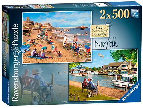 Ravensburger Picturesque Landscapes No.2 Norfolk Cromer & Horning 2X 500 Piece Jigsaw Puzzles for Adults 10 Years Up von Ravensburger