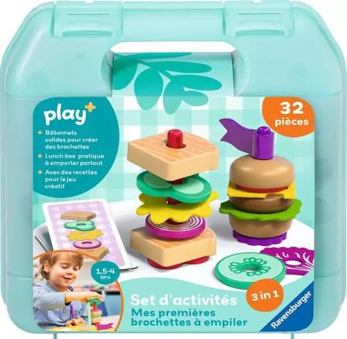 Ravensburger Play + Aktivitätsset: Meine ersten Spieße zum Stapeln – Babyspielzeug ab 18 Monaten – französische Version – 34062 Ravensburger Play + Aktivitätsset: Meine ersten Spieße zum Stapeln – Babyspielzeug ab 18 Monaten – französische Version – 34062 von Ravensburger