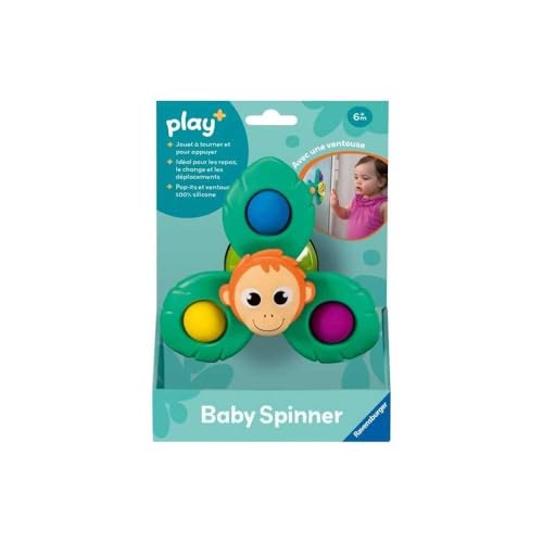 Ravensburger Lapy + Baby-Spinner, Orange, Utan – ab 6 Monaten – französische Version – 34011 von Ravensburger