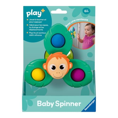 Ravensburger Lapy + Baby-Spinner, Orange, Utan – ab 6 Monaten – französische Version – 34011 von Ravensburger