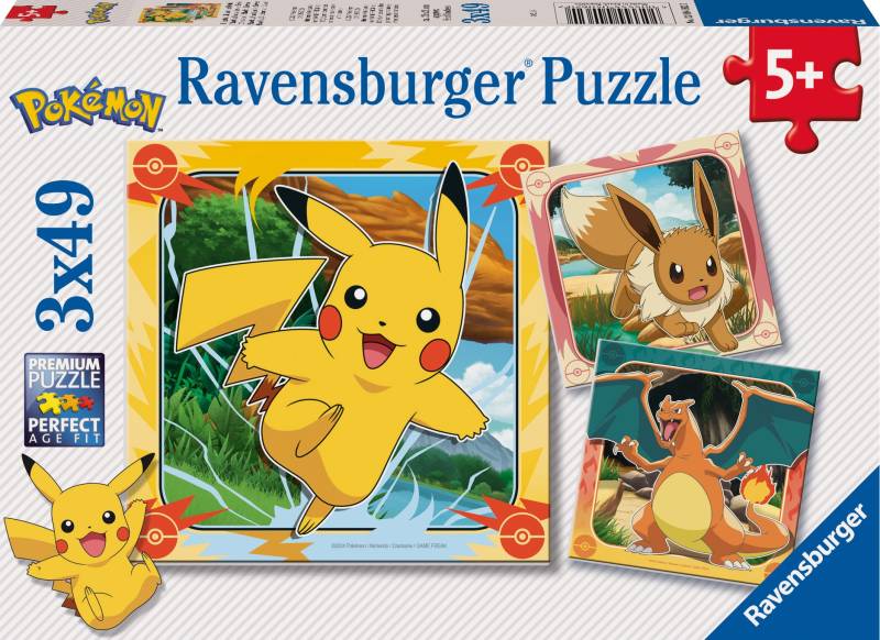 Ravensburger Pokémon Puzzles 3x49 Teile von Ravensburger