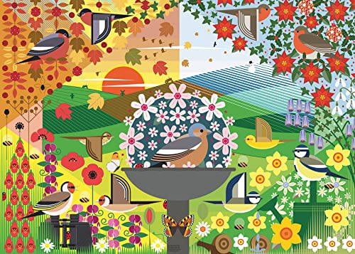 Ravensburger 16419 I Like Birds – Birdie Seasons Puzzle, 1000 Teile, verschieden, 70 x 50 x 0,2 cm von Ravensburger