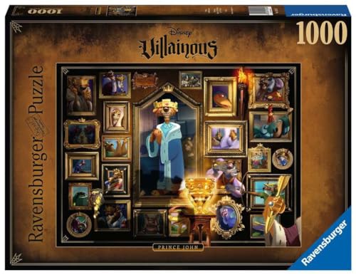 Ravensburger Puzzle 1000 Teile - Disney Villainous Prince John - Die beliebten Charaktere aus Robin Hood als Puzzle für Erwachsene und Kinder ab 14 Jahren von Ravensburger