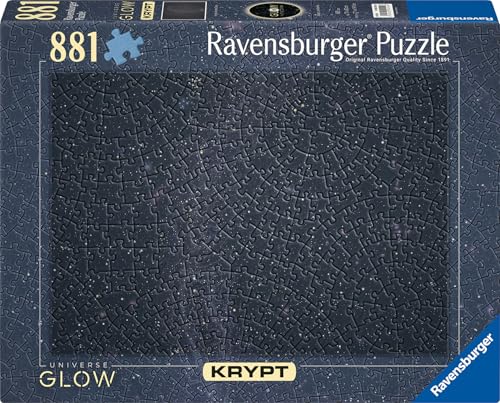 Ravensburger Puzzle 12000240 - Krypt Puzzle Universe Glow - 881 Teile Puzzle für Erwachsene und Kinder ab 14 Jahren, Einfarbiges Puzzle, schweres Puzzle von Ravensburger