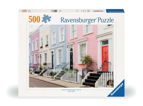 Ravensburger Puzzle 12000304 - Bunte Stadthäuser in London - 500 Teile Puzzle für Erwachsene und Kinder ab 12 Jahren, Stadt-Puzzle London von Ravensburger