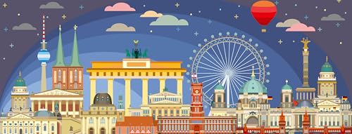 Ravensburger Puzzle 12000449 - Nachts in Berlin - 1000 Teile Puzzle für Erwachsene und Kinder ab 14 Jahren, Stadt-Puzzle Berlin von Ravensburger