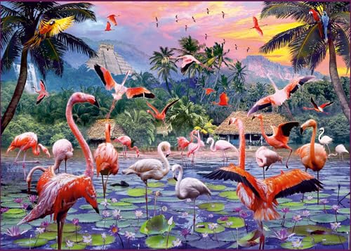 Ravensburger Puzzle - 12000574 Pinke Flamingos - 1000 Teile von Ravensburger