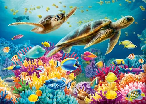 Ravensburger Puzzle 12000577 - Blaue Unterwasserwelt - 1000 Teile Puzzle für Erwachsene und Kinder ab 14 Jahren, Puzzle mit Meeres-Motiv von Ravensburger